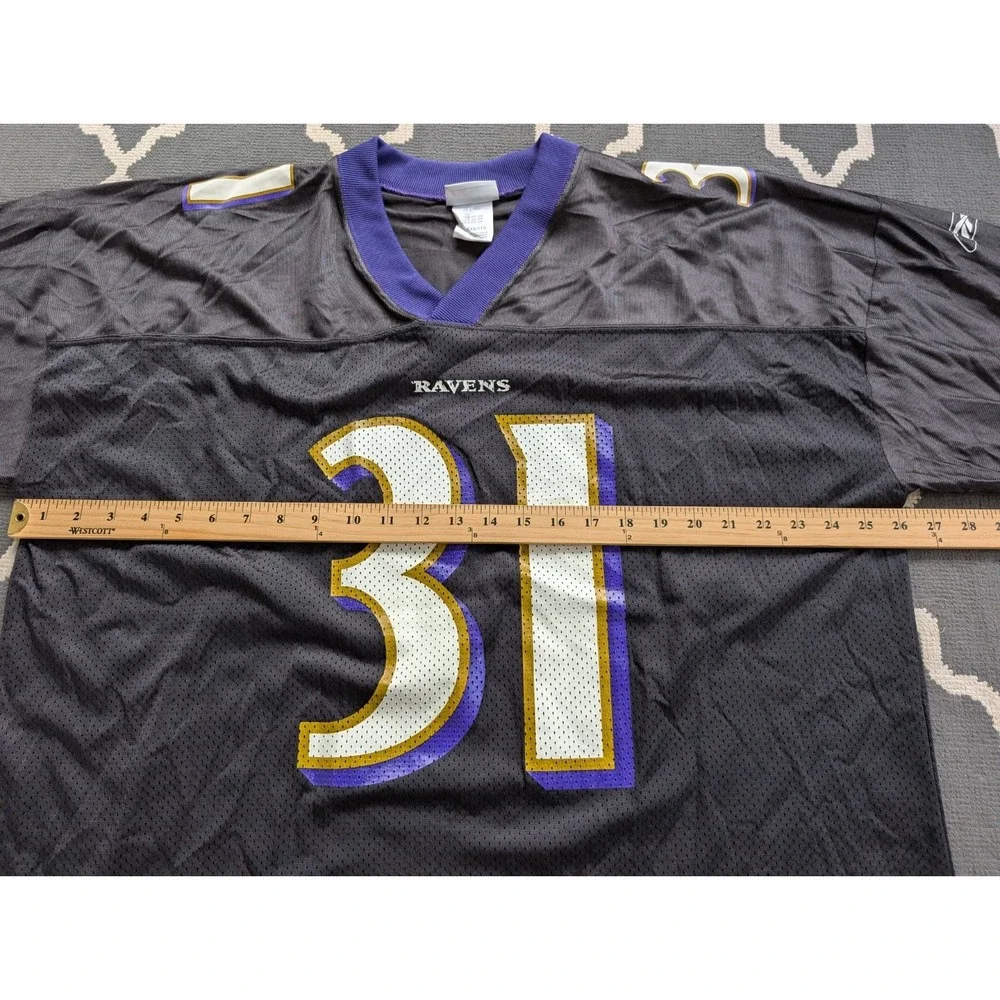 Jamal Lewis Baltimore Ravens Jersey Mens 2XL Black Reebok Y2K‎ Vintage NFL
